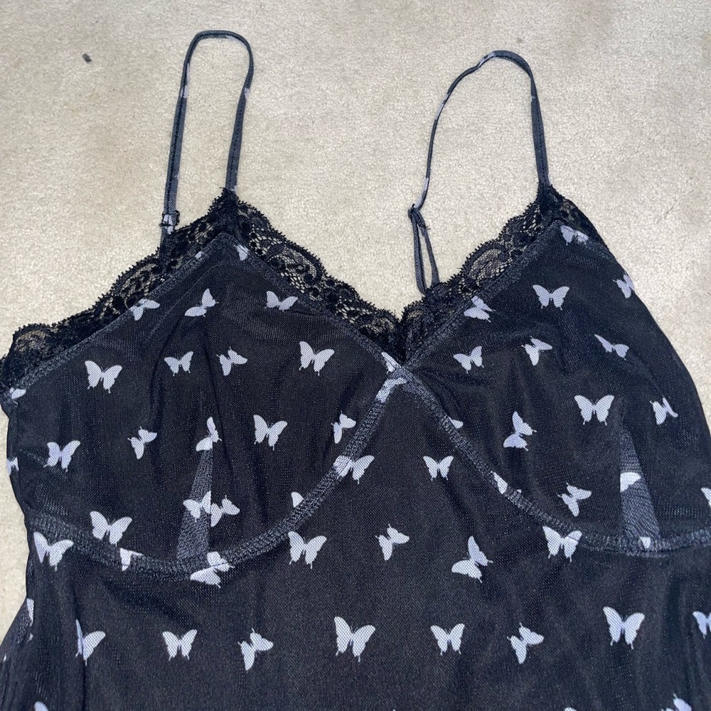 Womens NWOT mini black dress